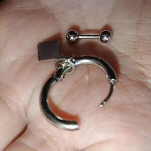 Mother of pearl silver earrings